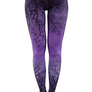 ReStyle Purple Branch Leggings